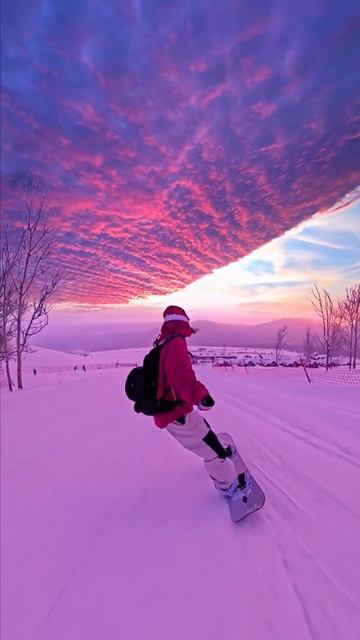 Розовый Снег 🩷🎿
