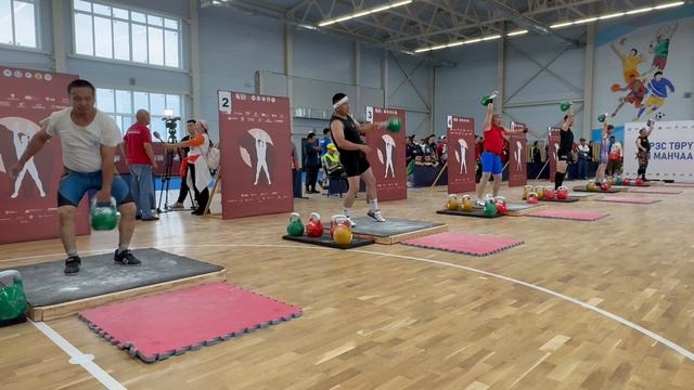 Спортивные Игры Манчаары XXll 09.07.2025г,мужчины ветераны весовая категория до 85 кг,рывок гири24кг