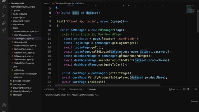 Implementing Parameterization in running tests with different data sets