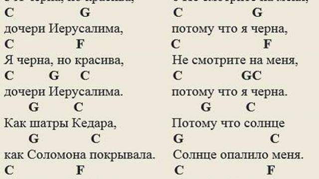 Песнь песней 1:5-6