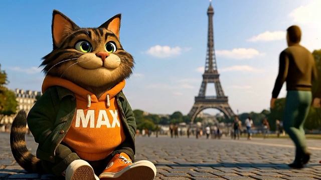 Котик MAX в Париже