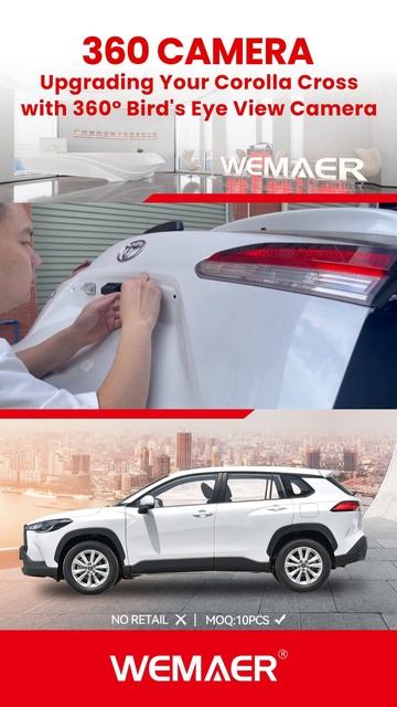 🚗✨ Discover the innovation of Wemaer 360° Camera System on Toyota Corolla Cross!