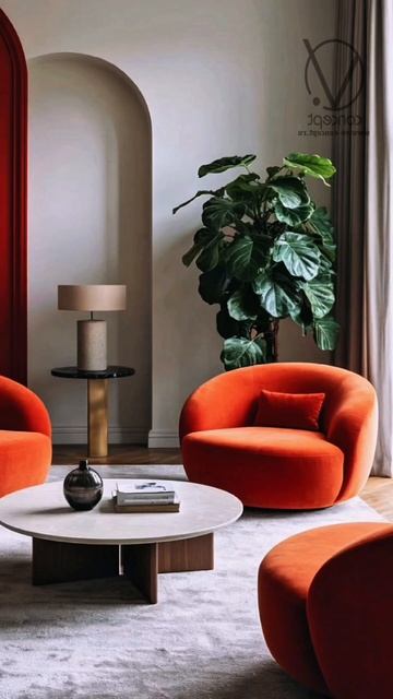 Яркий интерьер