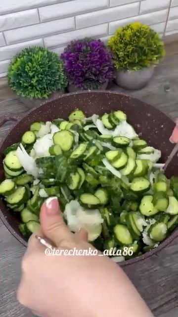 Рецепт свежих огурчиков на зиму‼