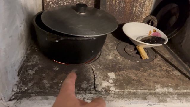Про приготовление еды на дровяной плите