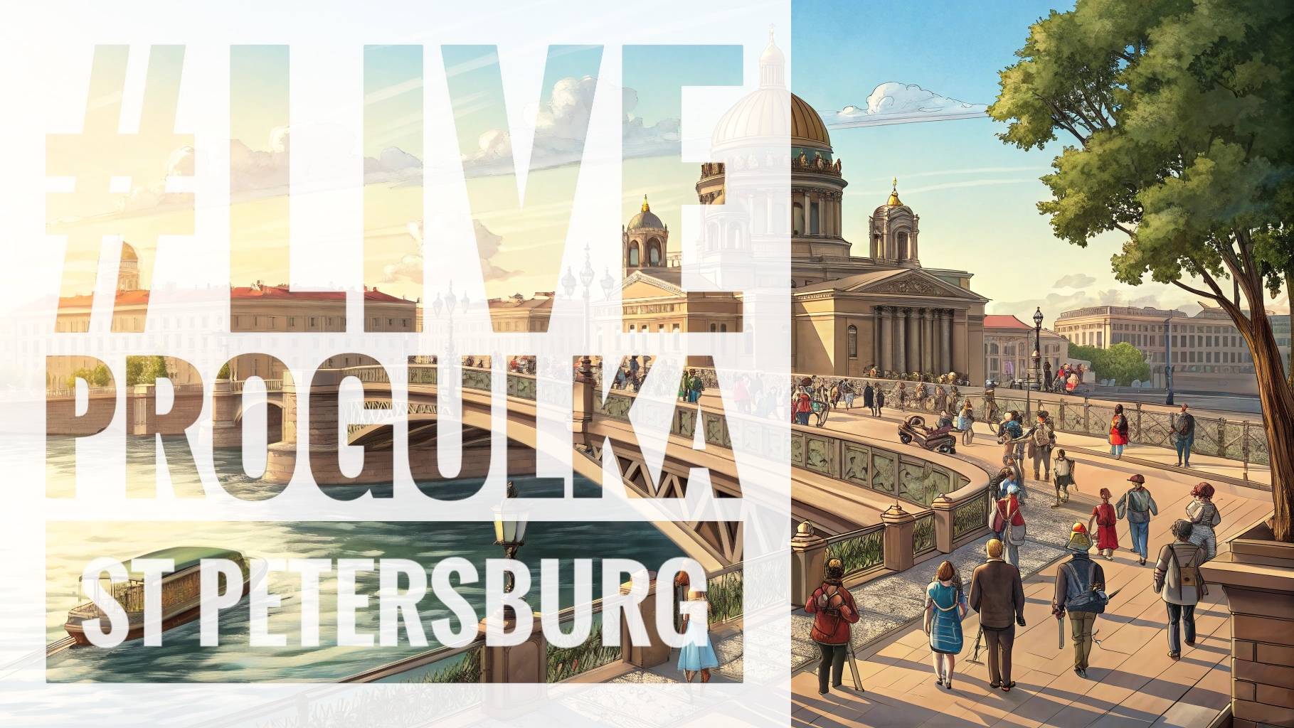 ПИТЕР. Прогулка будним вечером #LIVE