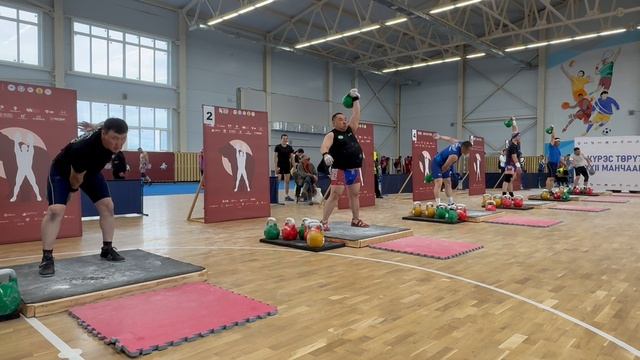 Спортивные Игры Манчаары XXll 09.07.2025г,мужчины ветераны весовая категория свыше 85 кг,рывок гири