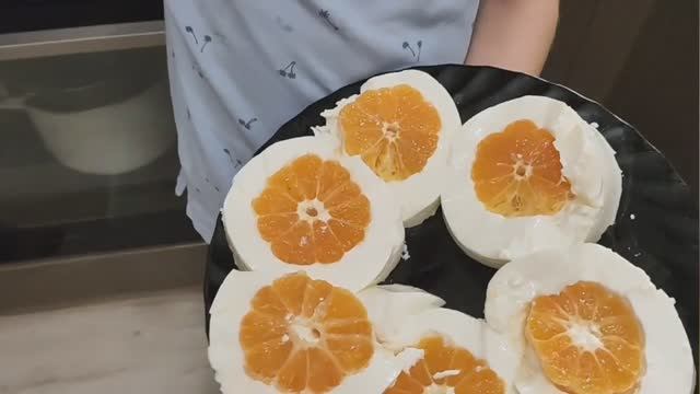 Десерт с мандаринами. Такого Вы еще не делали. Отличный, красивый и вкусный перекус.