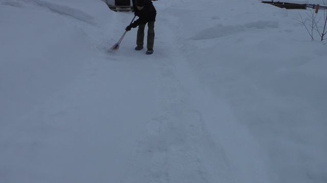 Деревенский зимний фитнес