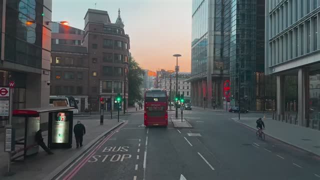 🇬🇧 Лондон - красивая поездка на борту ночного автобуса №26 на рассвете / 2025