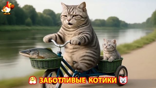 Заботливые котики спешат на помощь (169)