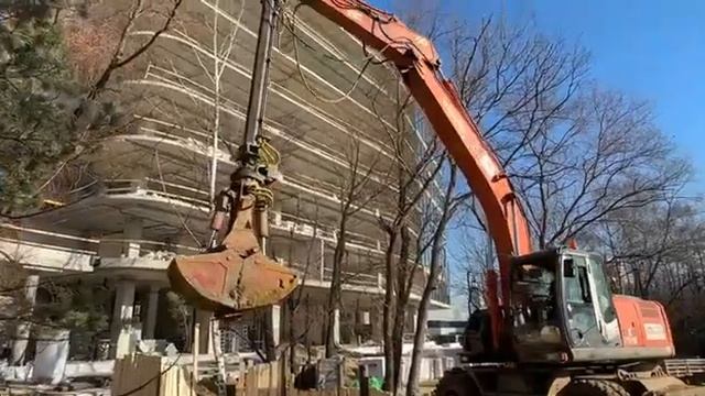 Колесный экскаватор Hitachi ZX210W-3 #excavator #hitachi #стпартс