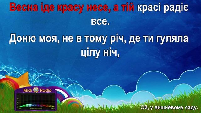 Ой, у вишнёвому саду (караоке) укр