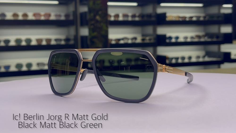 Подробный обзор и распаковка Ic! Berlin Jorg R Matt Gold Black Matt Black Green: первые впечатления