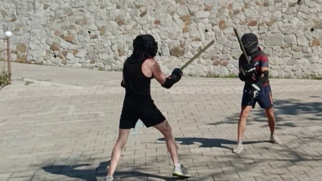 Палочный бой. Тренировка. Бойцовский Кооператив, Потапов Денис и Ванюшин Василий