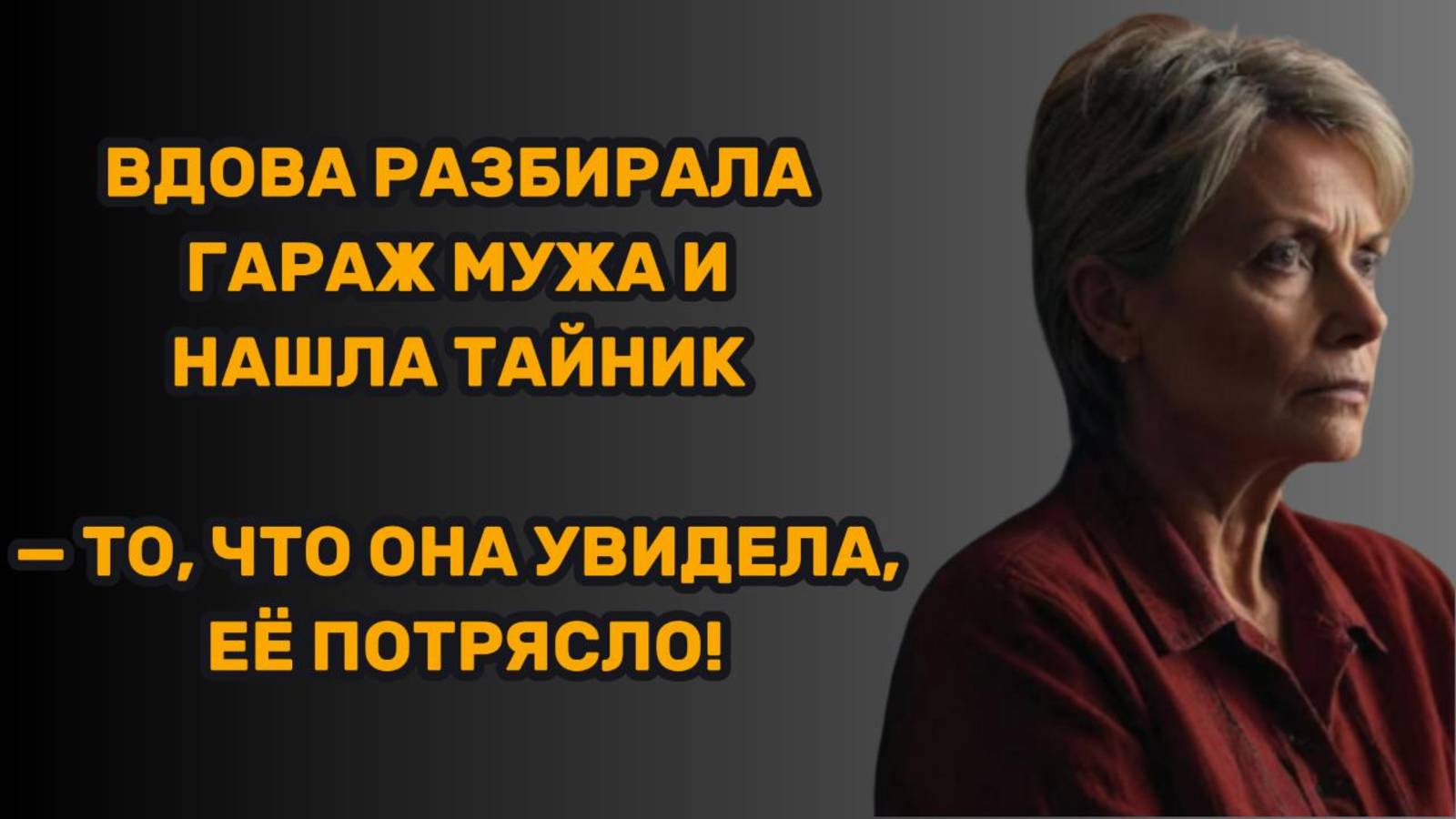 ИСТОРИИ ИЗ ЖИЗНИ: ВДОВА РАЗБИРАЛА ГАРАЖ МУЖА И НАШЛА ТАЙНИК. ТО, ЧТО ОНА УВИДЕЛА, ЕЁ ПОТРЯСЛО!