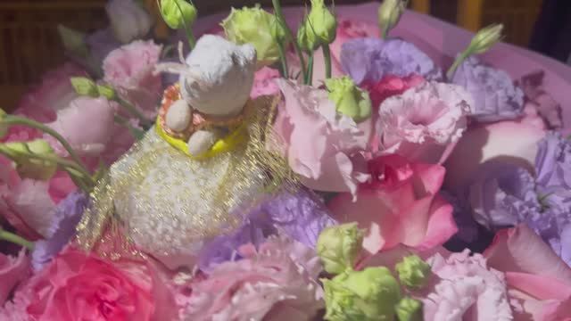 Буша очутилась на острове из цветов!!!