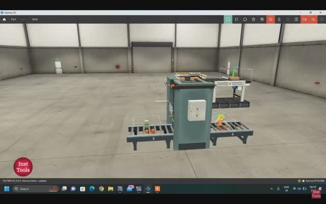 019_Знакомство с паллетайзером в Factory IO Scene — упражнение с использованием ПЛК