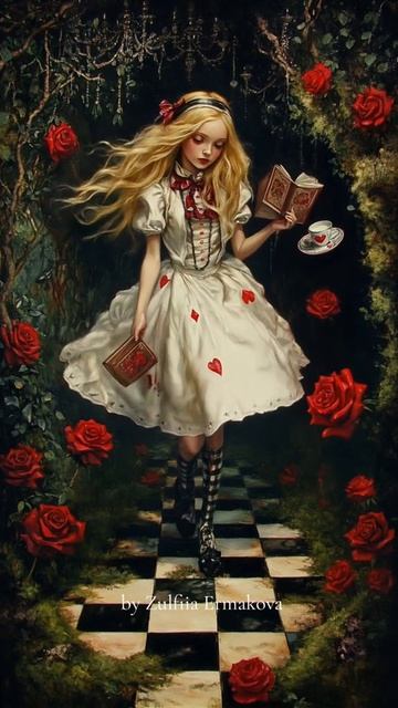 Surrealistic World of Alice ✨️✨️✨️@Kling AI #aesthetic #ai #zulfiiaermakova #klingaicpp #alice #hatt
