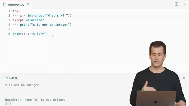 CS50P Лекция 3 Исключения
