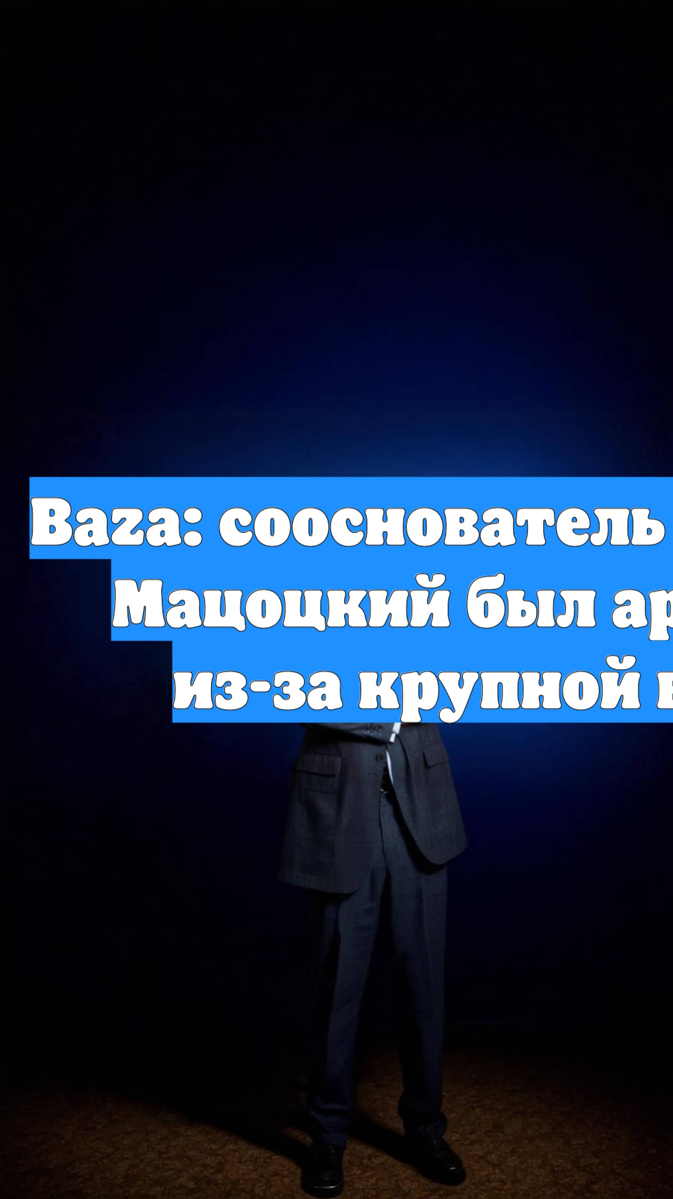 Baza: сооснователь IBS Сергей Мацоцкий был арестован из-за крупной взятки