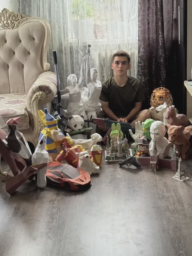 Вся коллекция игрушек из картона