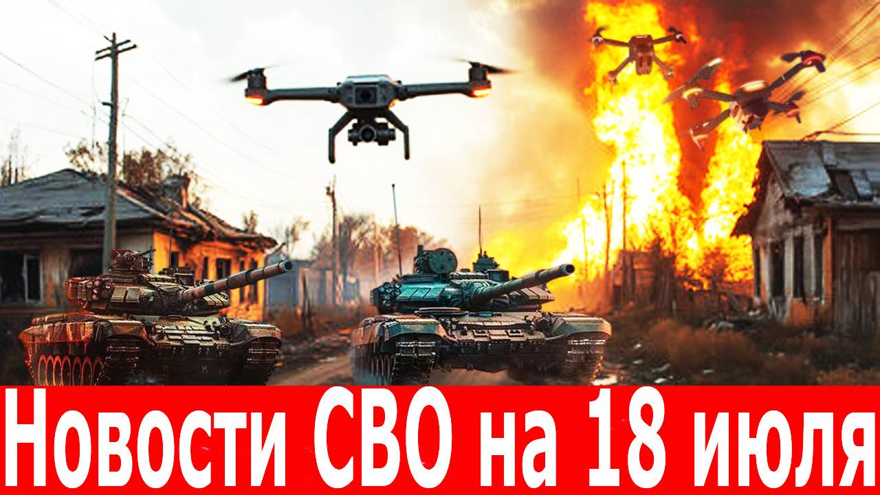 Новости СВО на 18 июля. Главные новости. Последние новости.
СВО на 18.07.2025. Сводки СВО