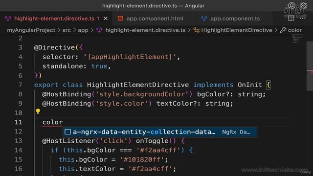 15 -Method Decorators - Binding Methods To Events With @HostListener