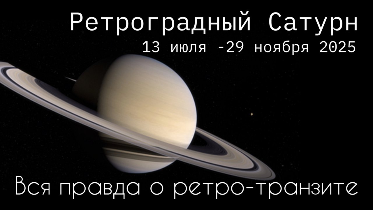 Ретроградный Сатурн 13 июля - 29 ноября 2025. Астропрогноз для всех знаков. Мифы о ретро Сатурне