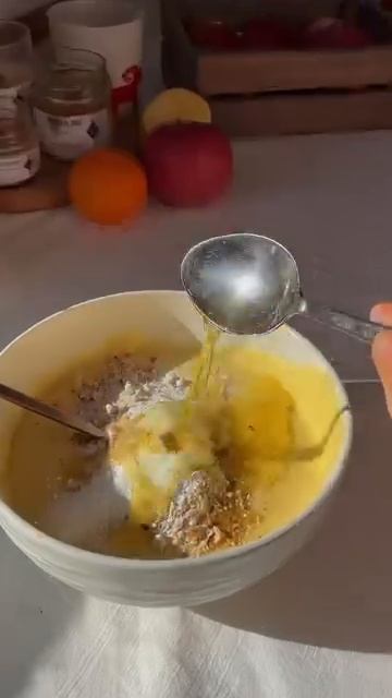 Кекс из пшена, орехов и зеленой гречи