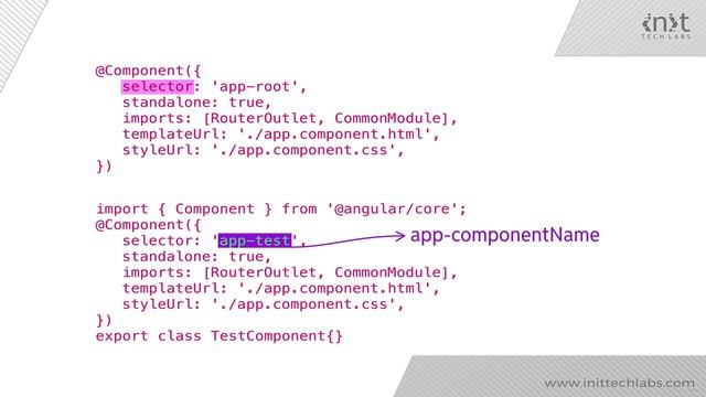3 -Class Decorators - @Component Decorator