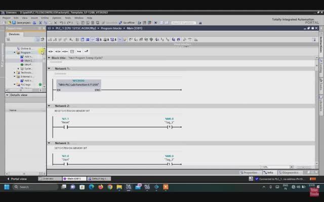 007_Программа ПЛК для сортировки коробок с использованием Factory IO Simulation