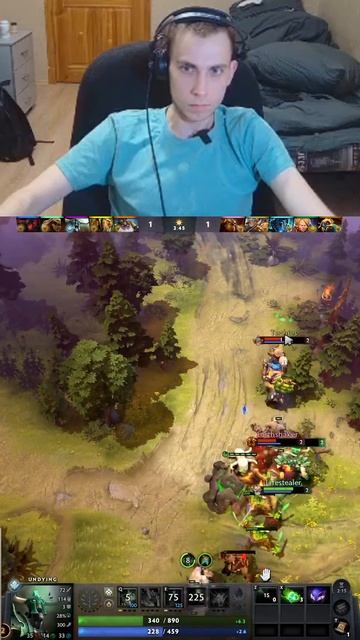 Тот момент, когда зомби решает игру уже на 3-й минуте! #Dota2»