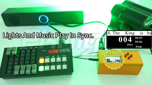 DMX-рекордер и музыкальный плеер Pknight