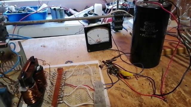 Не правильный транс. Заряд конденсатора