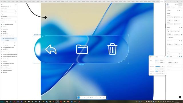 стекло в фигме