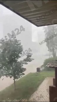 Мощный ураган обрушился на Москву — ветер валит деревья, вырывая с корнем