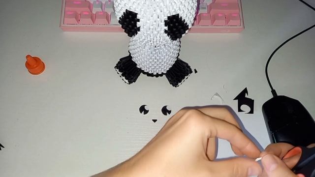 Panda Bear 3D Origami Tutorial part 2✧ Модульное оригами панда часть 2
