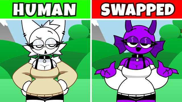 СПРУНКИ  Incredibox Sprunki New Retake Human НО ВСЕ ПЕРСОНАЖИ ПЕРЕМЕШАНЫ! СМОТРИМ ВСЕХ ПЕРСОНАЖЕЙ 👀