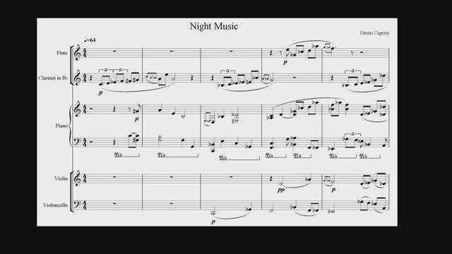 Дмитрий Капырин - Ночная музыка (ноты)