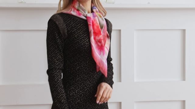 Платок из вискозы, 11007-5, 80х80 см #platki #fashion #scarf #beautiful #art