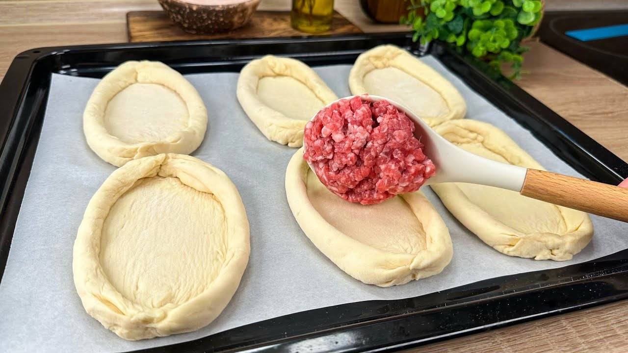 Муж Вас зацелует за эти Вкусные Мясные Пироги, а всего то нужно немного муки, фарша и...