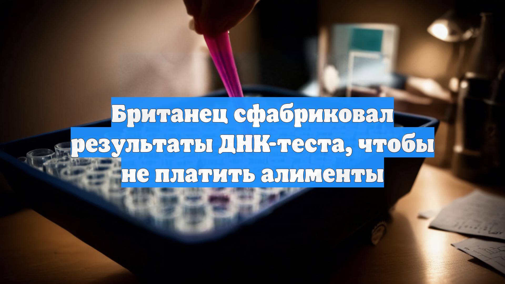 Британец сфабриковал результаты ДНК-теста, чтобы не платить алименты