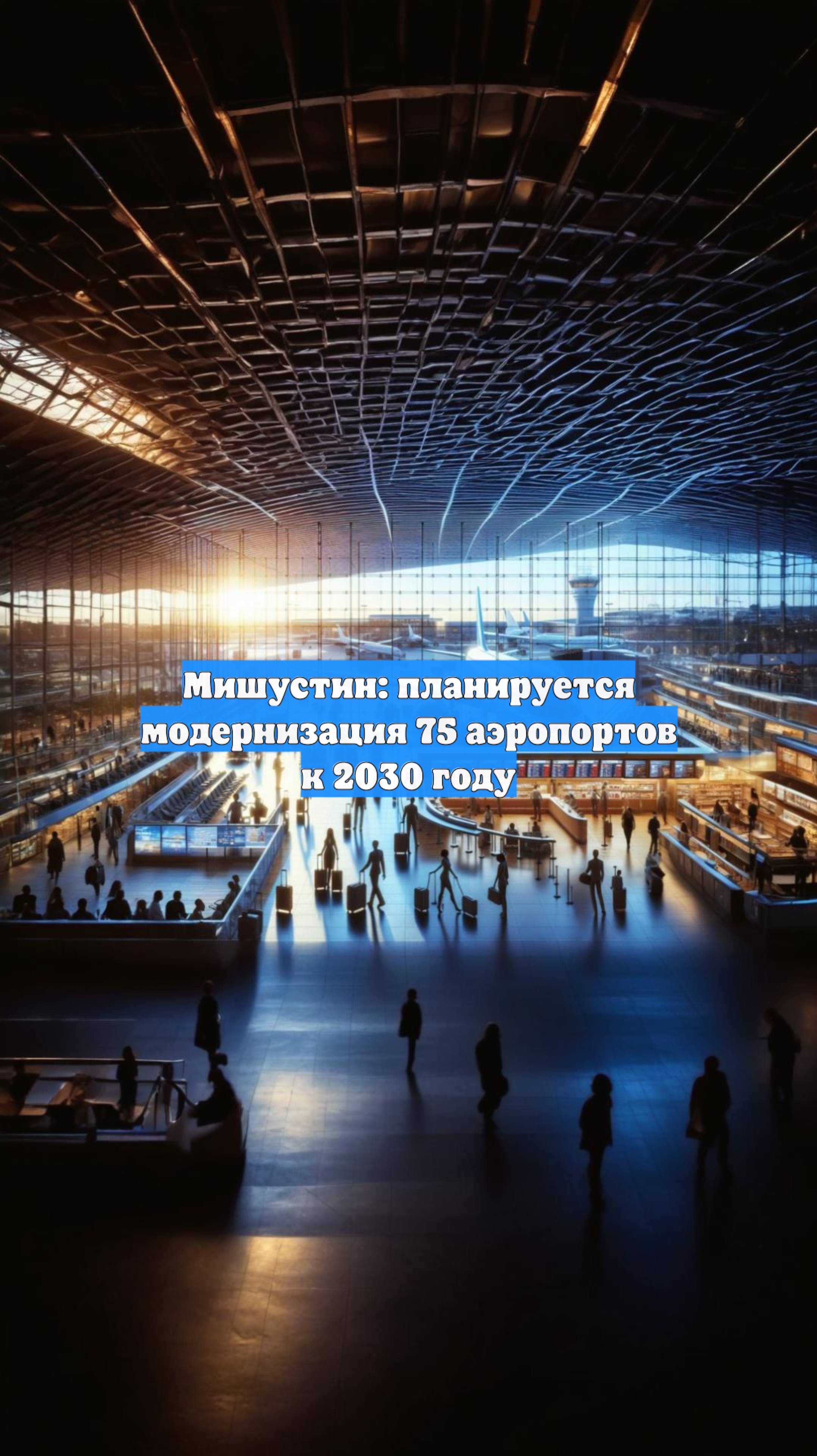 Мишустин: планируется модернизация 75 аэропортов к 2030 году