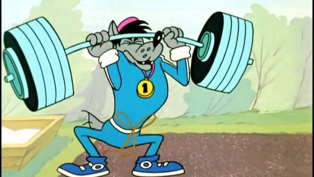 НУ, ЗАЯЦ,  ПОГОДИ  решил ВОЛК и сломал штангу.  №100