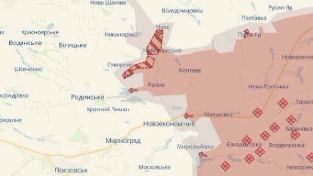 🇷🇺⚔🇺🇦 Мощный прорыв армии России у Мирнограда, оборона ВСУ рушится