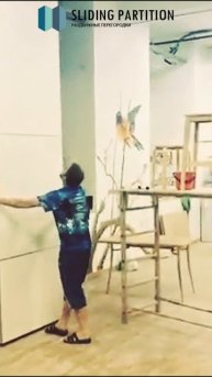 Раздвижная перегородка для разделения пространства на производстве