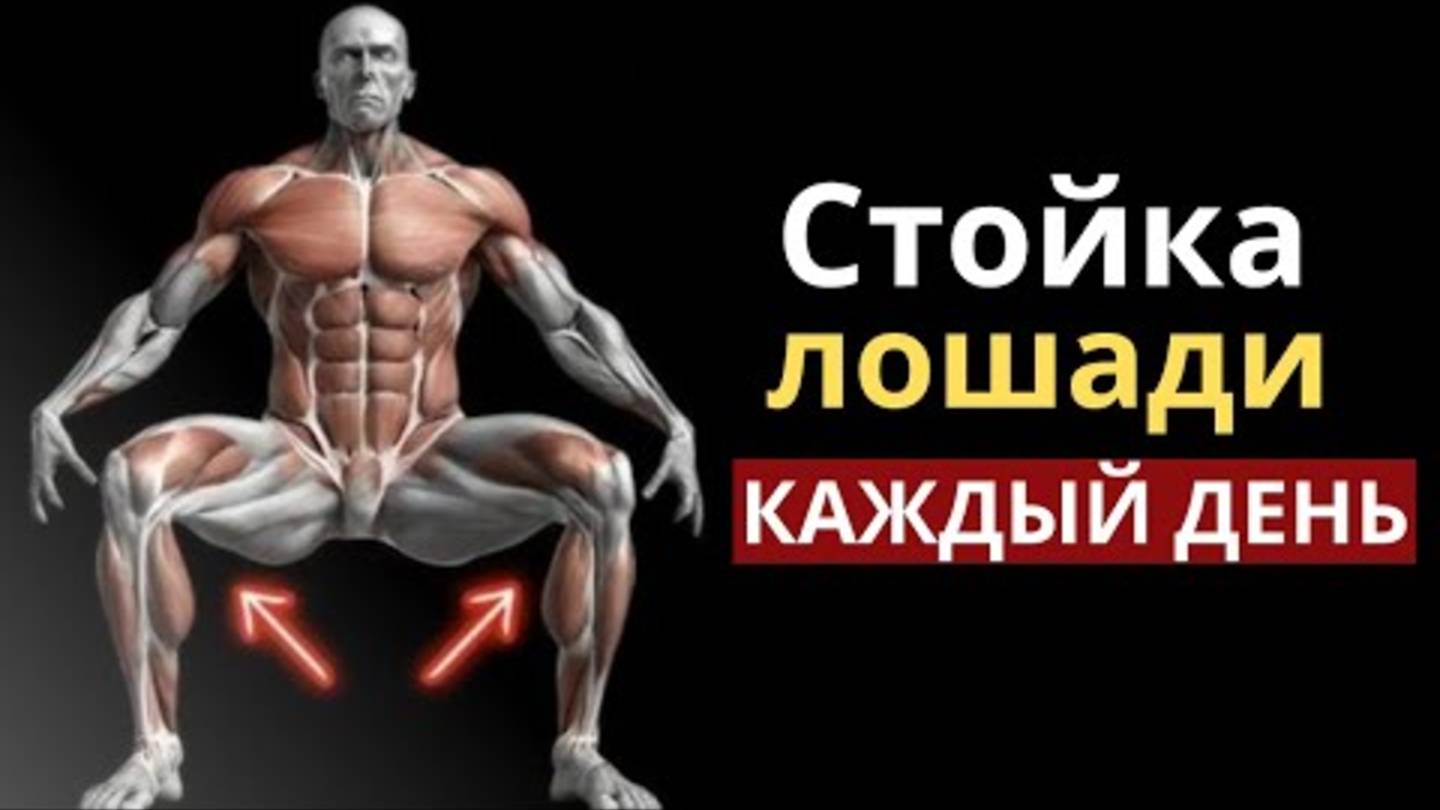 Что происходит с вашим телом, когда вы выполняете стойку лошади каждый день. ✅