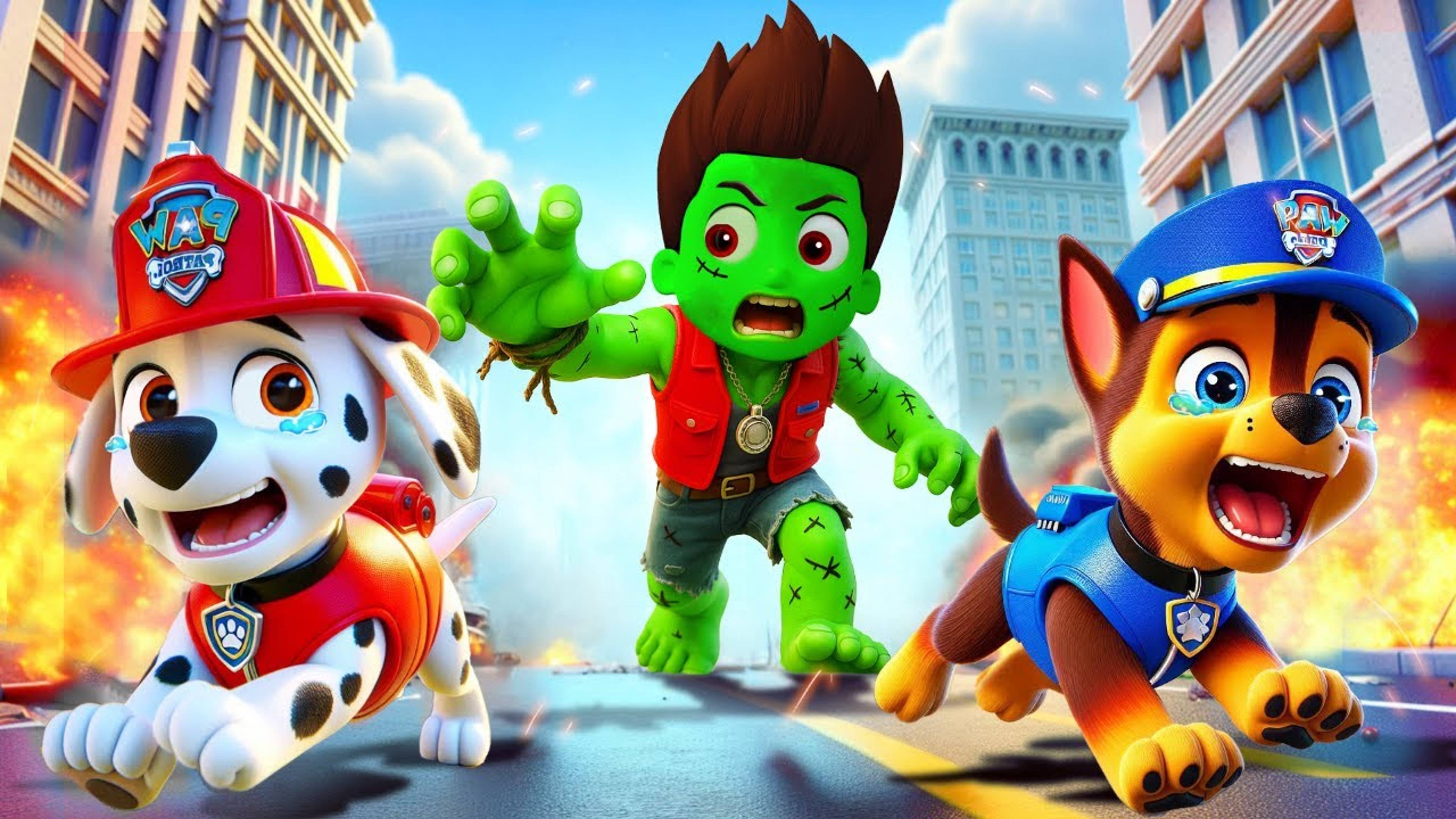 Щенячий патруль и Маршалл. Залипательное видео. Мультфильм для детей и малышей. Анимация