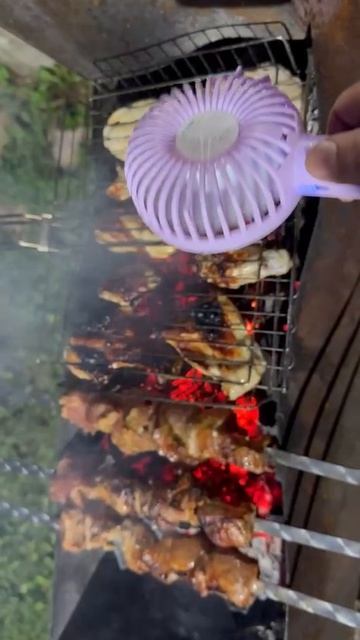 Видеообзор в действии вентилятора - помошника шашлычника